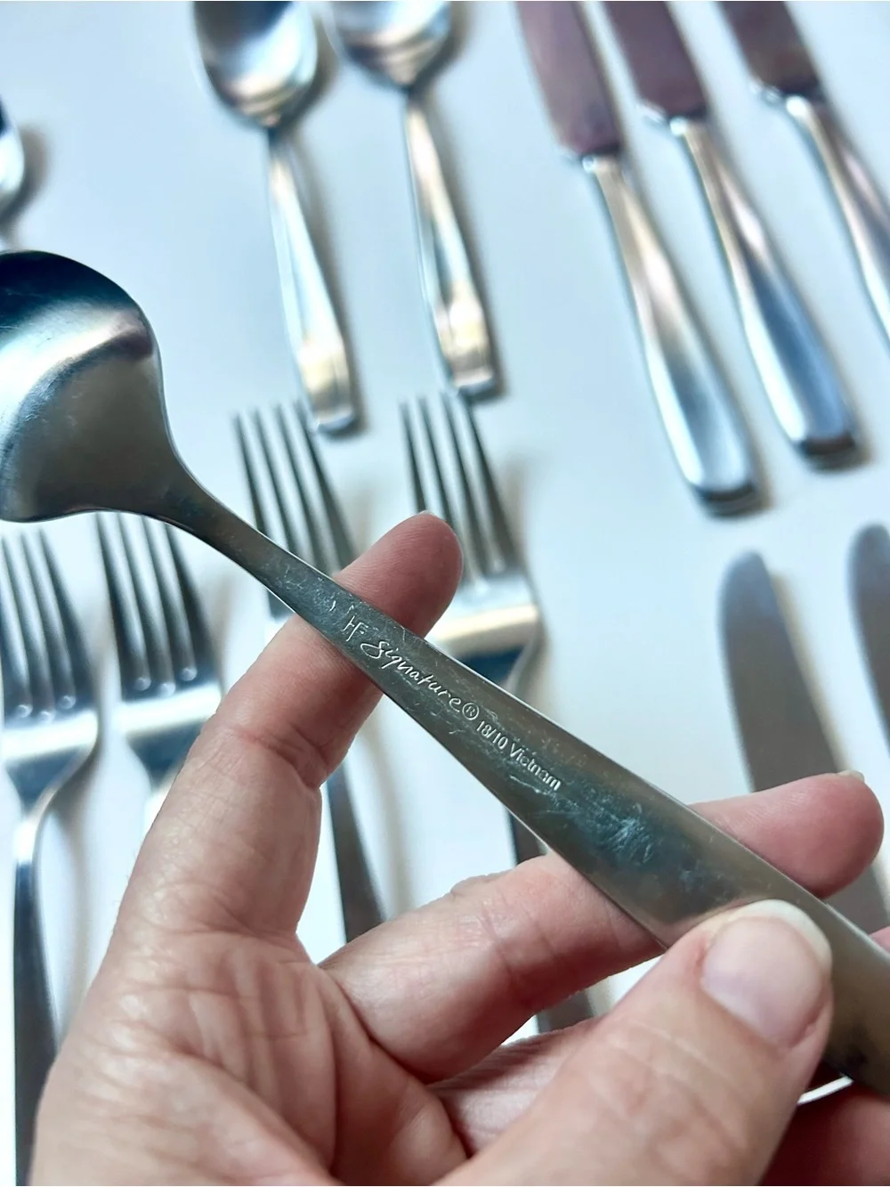 Hampton Forge Signature 18/10 Stainless Steel Flatware 17 Piece Set